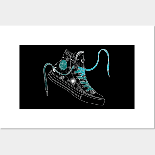 Taurus high tops - Space laces Posters and Art